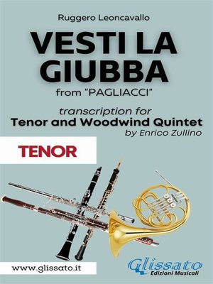 cover image of (Tenor part) Vesti la giubba--Tenor & Woodwind Quintet